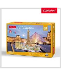 3D пазл Париж CityLine, 114 детали