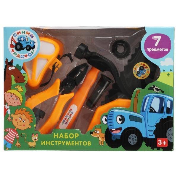ИНСТРУМЕНТЫ (Умка) Набор инструментов Синий ТРАКТОР кор.26*18,7*6,2см ИГРАЕМ ВМЕСТЕ в кор.2*30шт