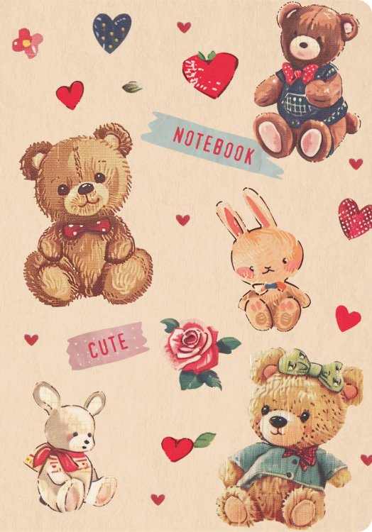 Блокноты с любовью. Лучший подарок маленькому близкому Cute Bear Notebook (А6, 32 л., дизайнерская бумага)