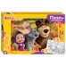 Мозаика "puzzle" maxi 24 + раскраска "Маша и Медведь" (Анимаккорд)