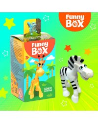 Игровой набор Funny Box «Зоопарк»: карточка, фигурка, лист наклеек