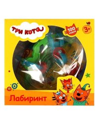Логическая игра шар-лабиринт Три Кота кор.12*12*12см ИГРАЕМ ВМЕСТЕ в кор.2*72шт
