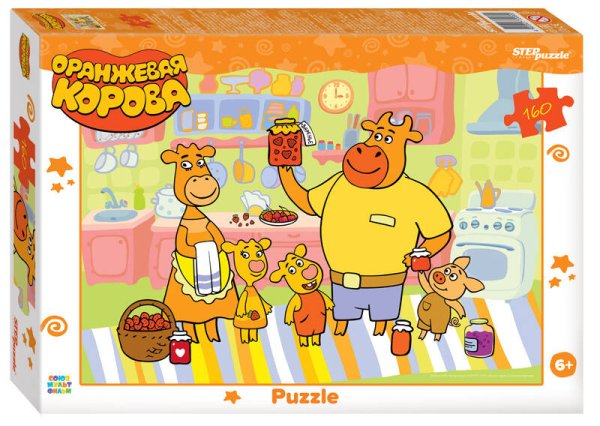 160 (STEPpazzle) Мозаика "puzzle" 160 "Оранжевая корова" (С/м)