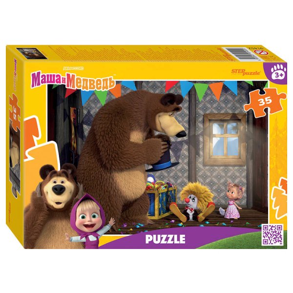 Мозаика "puzzle" 35 "Маша и Медведь (нов.)" (Анимаккорд)