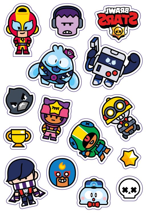 Татуировки (Премьера Паблишинг) Brawl Stars Переводные тату. Скуик