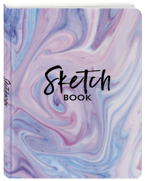 Скетчбук классический (розовый мрамор)