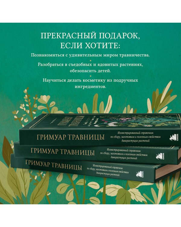 Гримуар травницы. Иллюстрированный справочник по сбору, заготовкам и полезным свойствам дикорастущих растений