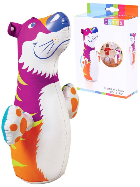 Игрушка надувная для плавания 91 см. Неваляшка животные, 3 вида INTEX. Арт. 44669NP