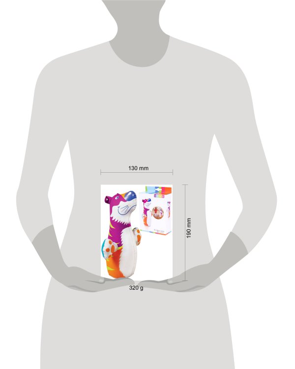 Игрушка надувная для плавания 91 см. Неваляшка животные, 3 вида INTEX. Арт. 44669NP