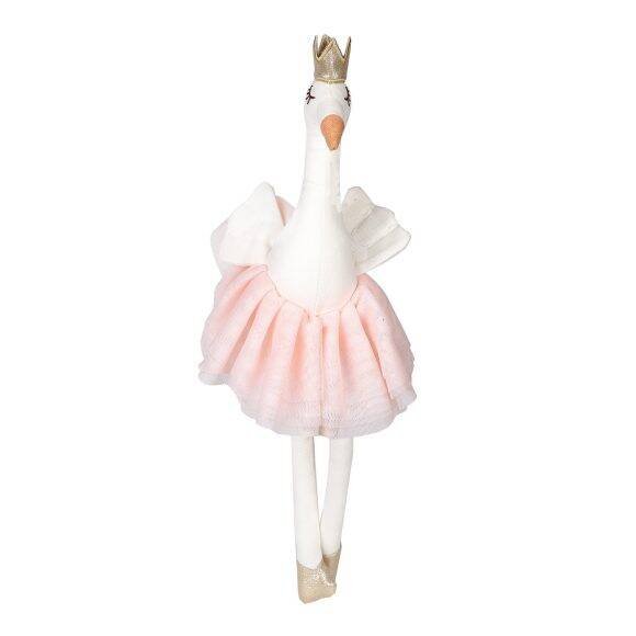 Мягкая игрушка(Наша игрушка) Лебедь тильда 30см