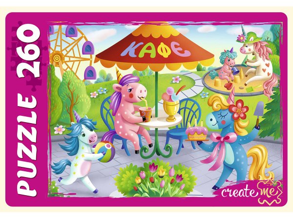 07. ПАЗЛЫ 260 элементов (Рыжий Кот) ПАЗЛЫ 260 элементов. ЧУДЕСНЫЕ ЕДИНОРОГИ №30 (ПУ260-9844)