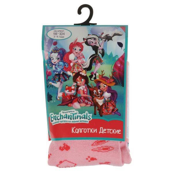 Колготки детские ЭНЧАНТИМАЛС для девочки р-р 98-104 в кор.15шт