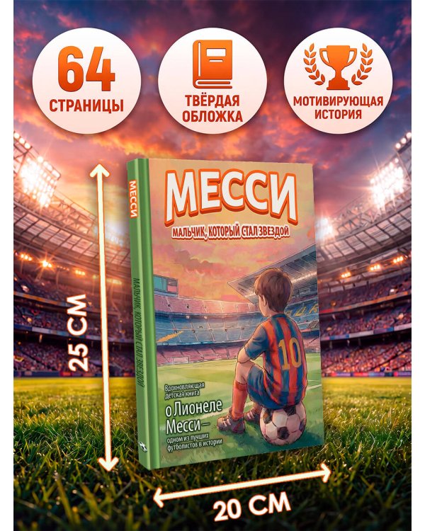 Месси: мальчик, который стал звездой. Вдохновляющая детская книга о Лионеле Месси — одном из лучших футболистов в истории