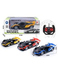 Машинка на р/у "Спортивная"(26х11х6 см)(свет,4*АА и 2*АА не в к-те,в кор.) ( Арт. 2300245)