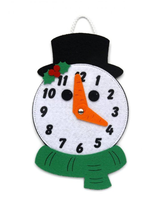 Настольные игры (Ковальский) Развивающая игра «Часы.Снеговик» (Фетр), 1601005