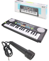 Музыкальная игрушка "Синтезатор"(микрофон,нет USB,3*АА не в к-те,в кор.)(43,5x6x16cм) (Арт. 2096052)