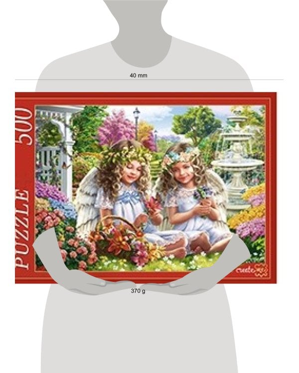 ПАЗЛЫ 500 элементов. Ф500-5140 ДВА АНГЕЛА В САДУ
