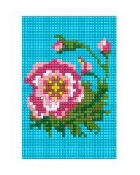 Алмаз. мозаика (блест.) 10х15 см, с подр., с полн. заполн. (10 цв.) ЦВЕТОК (AS1002)