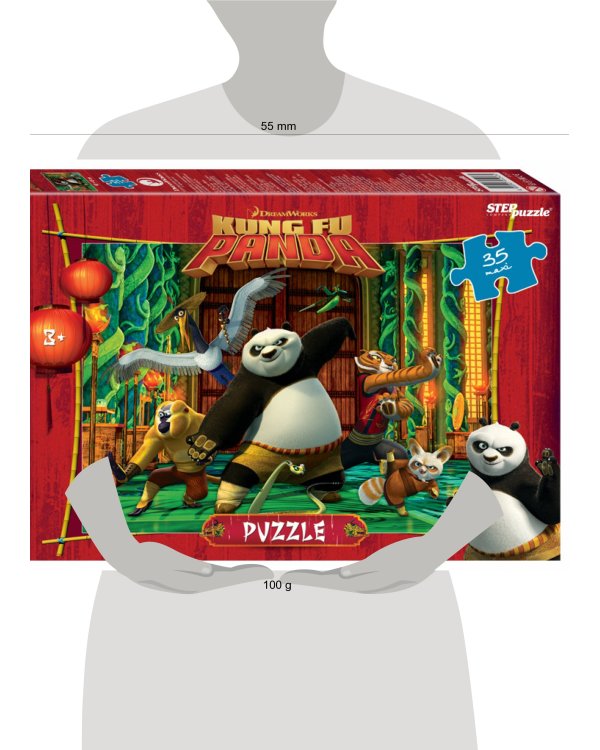 Мозаика "puzzle" 35 MAXI "Кунг-фу Панда" (DreamWorks, Мульти)