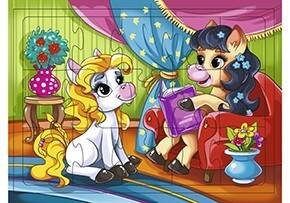 ПАЗЛЫ-РАМКИ 180 х 255 мм (Рыжий Кот) ПАЗЛ-РАМКА. 15 элементов. ПОНИ (Арт. П15-5756)