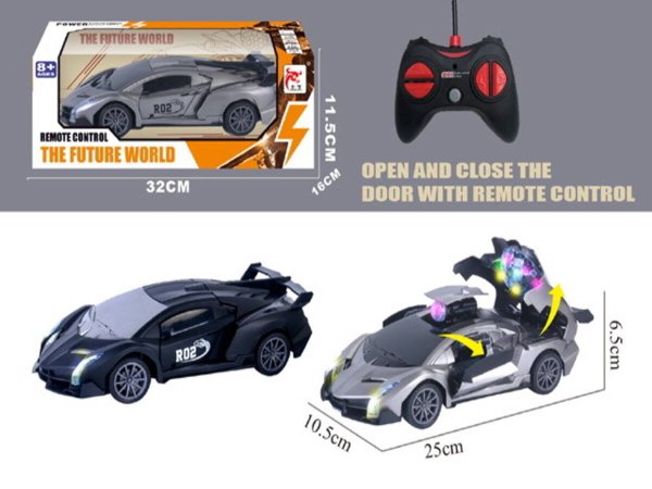 Машинка на р/у "Кабриолет" (25х10,5х6,5см) (свет,3*АА и 2*АА не в к-те,в кор.) ( Арт. 2226307)