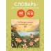 Словарь для записи английских слов (15х15 см) (Цветочное поле)