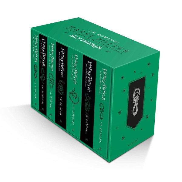 Обложка книги «Harry Potter Slytherin House Ed Paperback Box Set J.K. Rowling Гарри Поттер, изд  Слизерин комплект книг Дж. К Роулинг / Книги на английском языке», ISBN 9781526624574