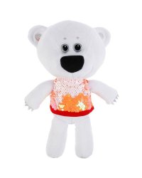 Игрушка мягкая МИ-МИ-МИШКИ белая тучка в футболке c пайетками,20см,без чипа. Мульти-пульти в кор24шт