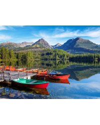 Алмаз. моз.(бл.)40х50 см,с подр.,с част. зап.(22 цв.)Прозрачное озеро у зеленеющих гор (Арт.ASD5032)