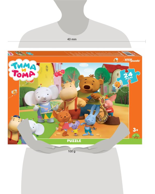 Мозаика "puzzle" maxi 24 "Тима и Тома" (Мармелад Медиа)