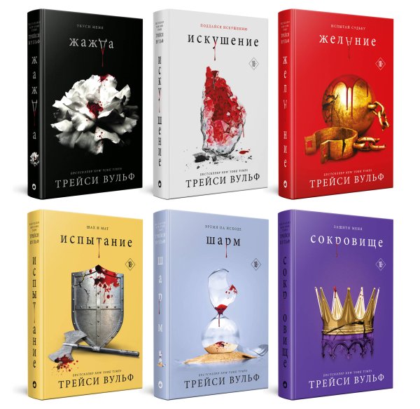 Young Adult. Сумеречная жажда Комплект из 6-ти книг: Жажда + Искушение + Желание + Испытание + Шарм + Сокровище