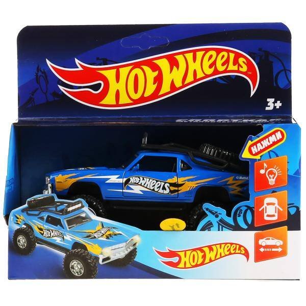 Машина металл свет-звук hot wheels СПОРТКАР, 12,5 см, двери, инерц, кор. Технопарк в кор.2*36шт