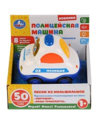 Полицейская машинка.Музыкальные стихи М.Дружининой,8 веселых песенок,инерц.ТМ"УМКА" в кор.2*36шт