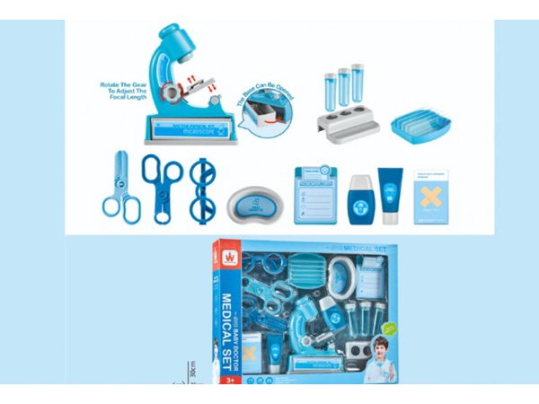 Игровой набор доктора "Юный доктор" (39х6х30 см)(14 предм.,в коробке) ( Арт. 2193676)