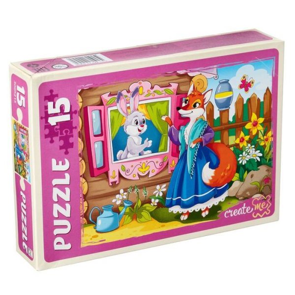 01. МАКСИ-ПАЗЛЫ 15 элементов (Рыжий Кот) 09. МАКСИ-ПАЗЛЫ 15 элементов. ЗАЮШКИНА ИЗБУШКА (Арт. ПУ15-0456)