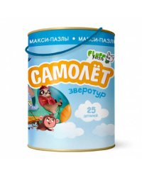 Макси-пазлы. Зверотур. Самолет. 25 деталей. ГЕОДОМ
