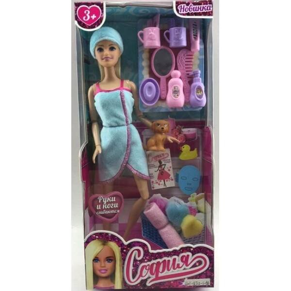 Кукла 29 см София , руки и ноги сгиб, spa, акс, кор КАРАПУЗ в кор.24шт
