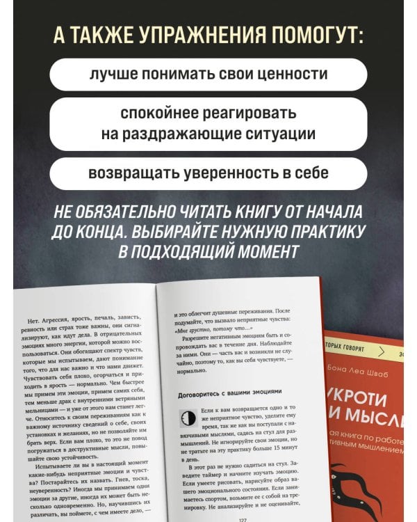 Дополнительное изображение книги «Укроти свои мысли. Карманная книга по работе с деструктивным мышлением»