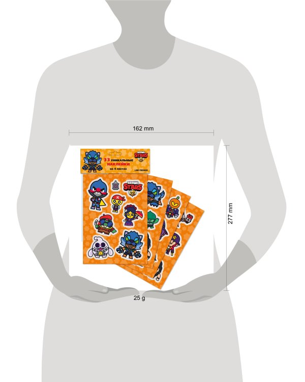 Brawl Stars. Коллекция наклеек. Скины