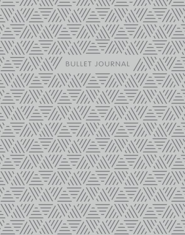 Bullet Journal (Стальной) 162x210мм, твердая обложка, пружина, блокнот в точку, 120 стр.