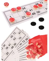 Лото деревянное (23х9.5х4.5 см) в пакете (Арт. AN02562)