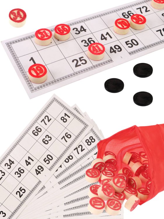 Лото деревянное (23х9.5х4.5 см) в пакете (Арт. AN02562)