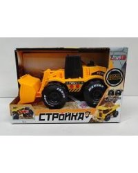 Игрушка транспортная со встроенным двигателем инерционная для детей "Бульдозер"