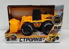 Машинки с функциями света и звука (Юнитойс) Игрушка транспортная со встроенным двигателем инерционная для детей "Бульдозер"