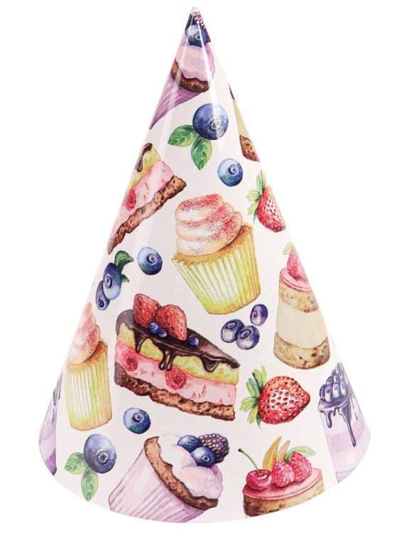 Колпаки 16 см. (6 шт.) (MILAND) Колпаки Вкусняшки (16 см, 6 шт) флоупак ФЛ-6209