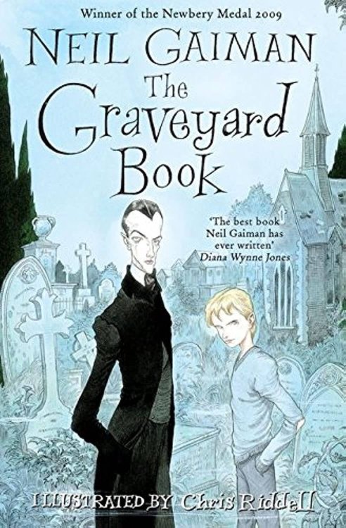 Обложка книги «The Graveyard Book Neil Gaiman История с кладбищем Нил Гейман / Книги на английском языке», ISBN 9780747594802
