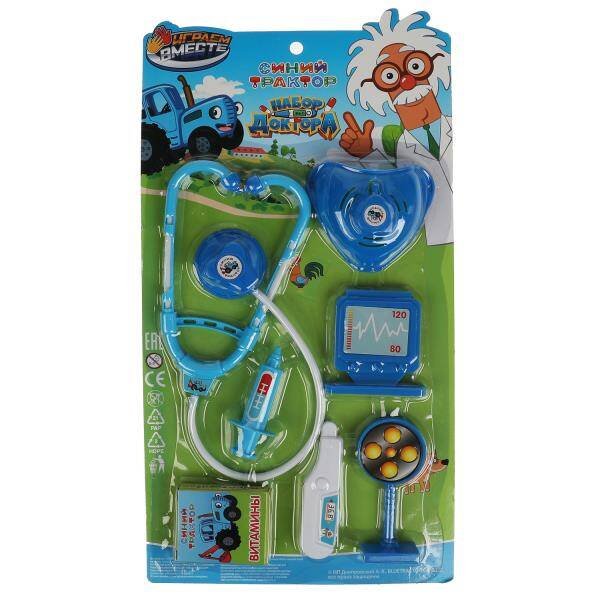 НАБОРЫ ДОКТОРА (Умка) Набор доктора СИНИЙ ТРАКТОР блист.21*35*5см ИГРАЕМ ВМЕСТЕ в кор.2*96шт