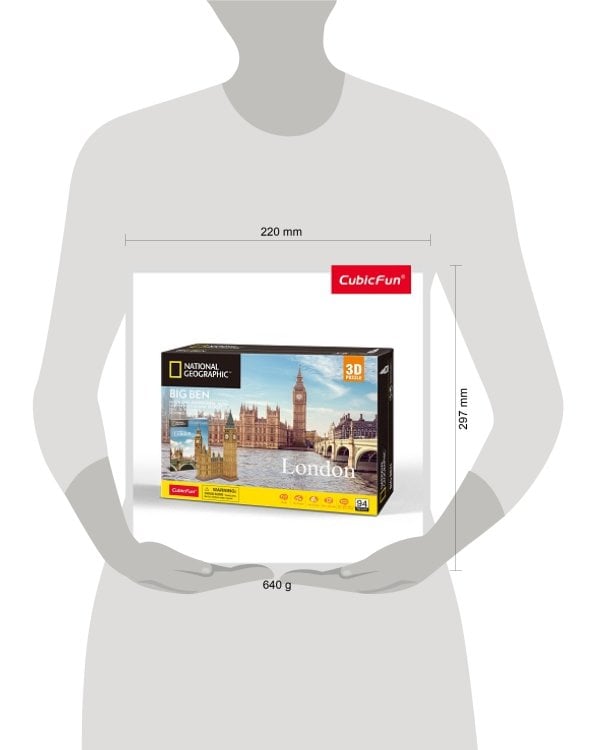 3D пазл National Geographic Биг-Бен, 94 детали