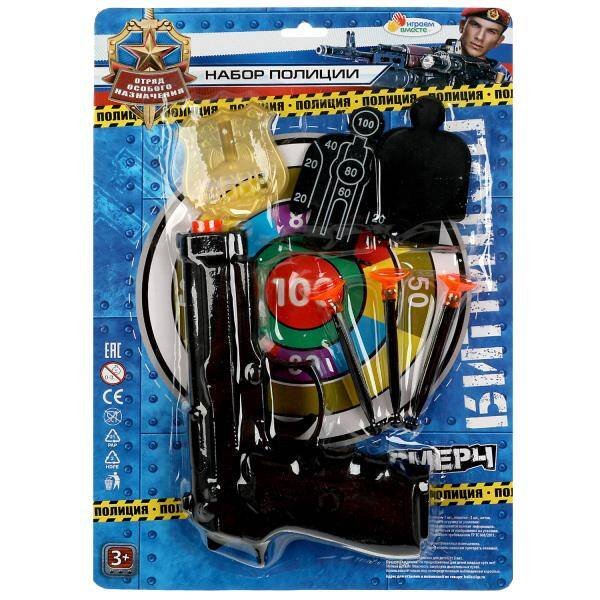 НАБОРЫ ПОЛИЦИЯ (Умка) Набор полиции пистолет, блист.21,5*21,5*4см ИГРАЕМ ВМЕСТЕ в кор.2*120шт