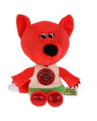 МЯГКАЯ ИГРУШКА "МУЛЬТИ-ПУЛЬТИ" ЛИСИЧКА 20СМ, В ФУТБОЛКЕ (М/Ф "МИ-МИ-МИШКИ") РУСС ЧИП В ПАКв кор.24шт